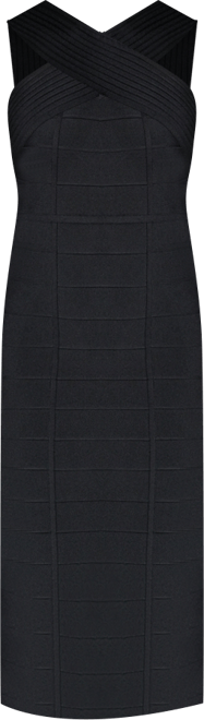 Women's Criss-Cross Halter Neck Bandage Midi Dress