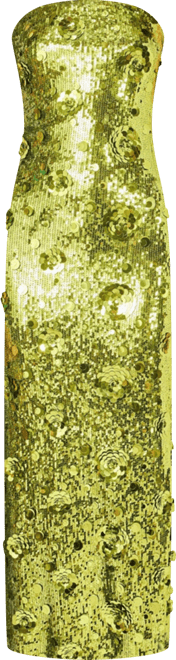 Women's Sequins Applique Midi Dress