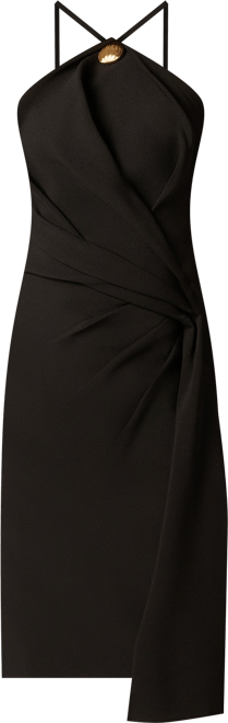 aidan by aidan mattox halter midi dress Aidan Mattox Embellished Midi Dress