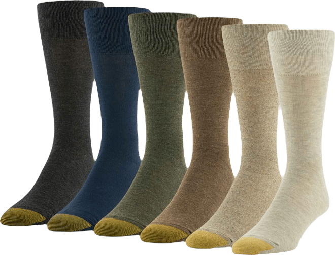 Men's 6-pack Cambridge Solid Crew Socks