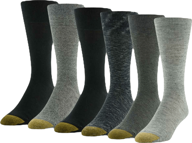Men's 6-pack Cambridge Solid Crew Socks