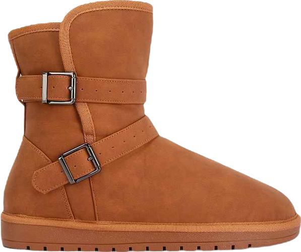 Womens basil buckle strap detail boots