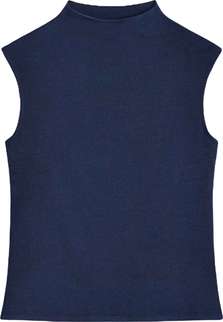 Women's Funnel Neck Sleeveless T-Shirt, Macy's Exclusive