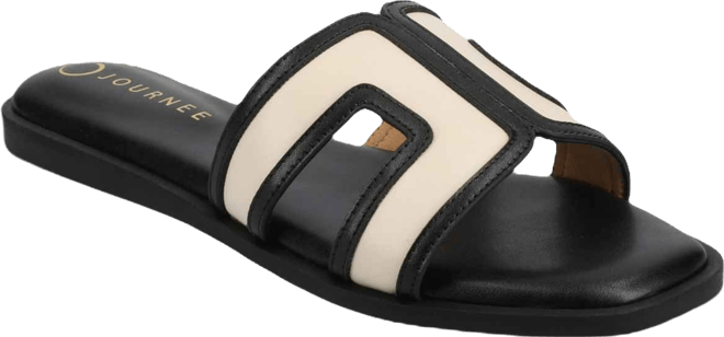 Womens Primah "H" Band Medium and Wide Width Slip On Flat Sandals