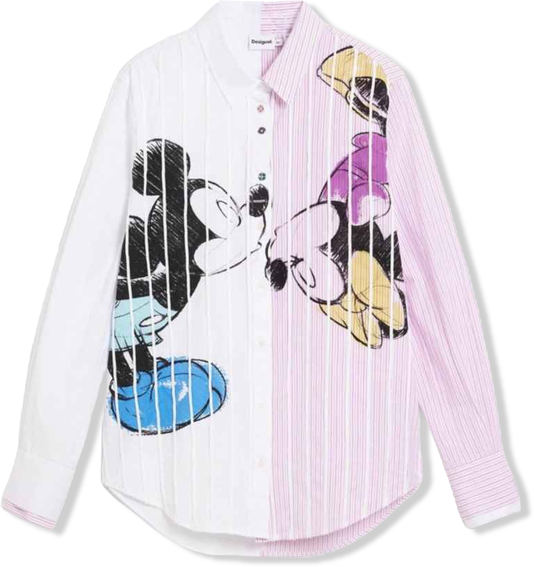 Women's Mickey and Minnie Mouse shirt