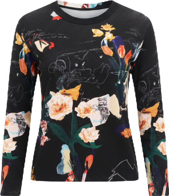 Women's Lightweight sweater with plants