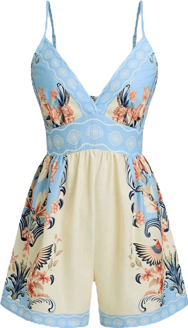 Women's Bahamian Sunshine Floral Romper