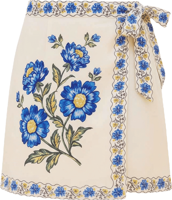 Women's Turquoise Tides Floral Mini Skirt