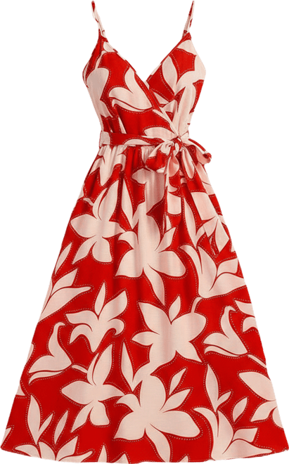 Women's Wing It Floral Midi Beach Dress