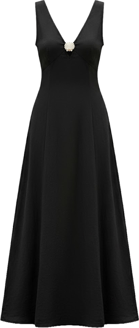 Women's Golden Seashell Maxi Beach Dress