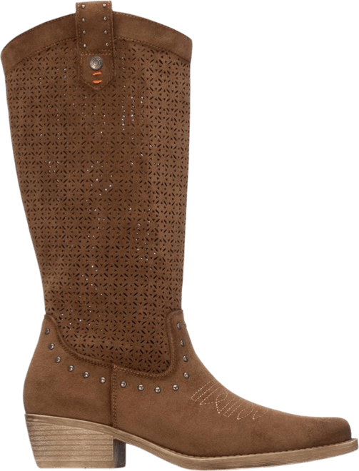 Refresh Collection Women's Block Heel Suede Boots