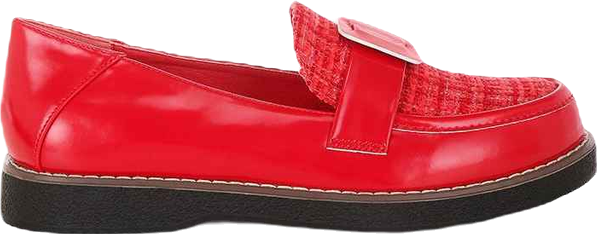 Women's Elaris Tweed & Faux Leather Loafers