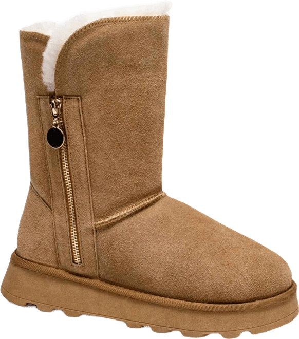 Women's Shearling and Suede Winter Boots CY2466