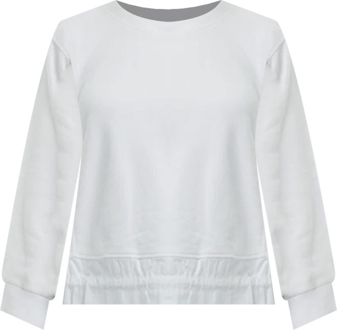 Women's Woven Side Panels Sweatshirt
