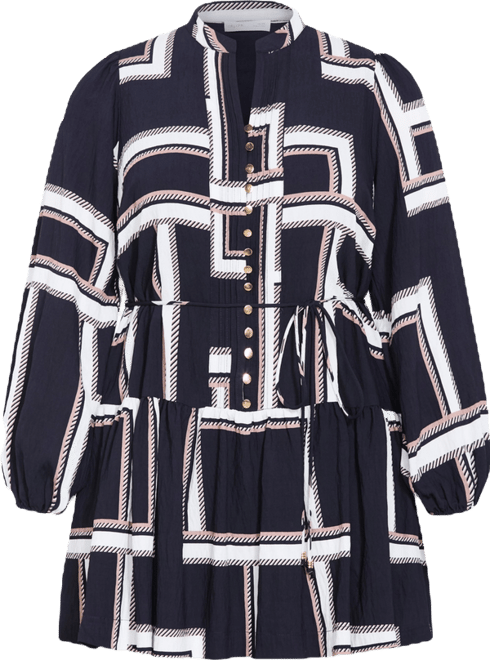 Plus Size Laurie Print Mini Dress