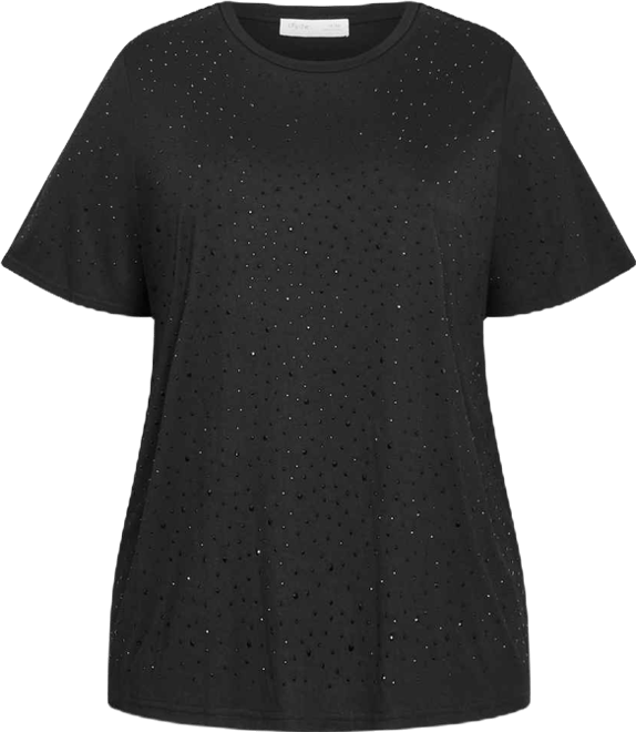 Women's Plus Size Blinged Up Tee