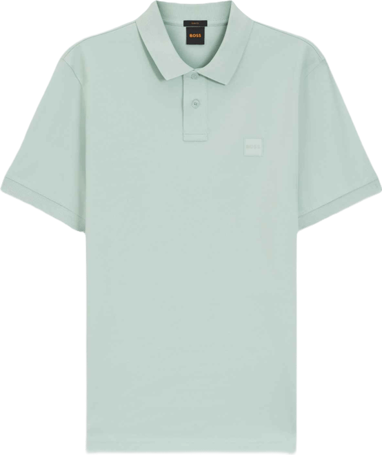 Boss by  Men's Slim-Fit Stretch-Cotton Logo Patch Polo Shirt