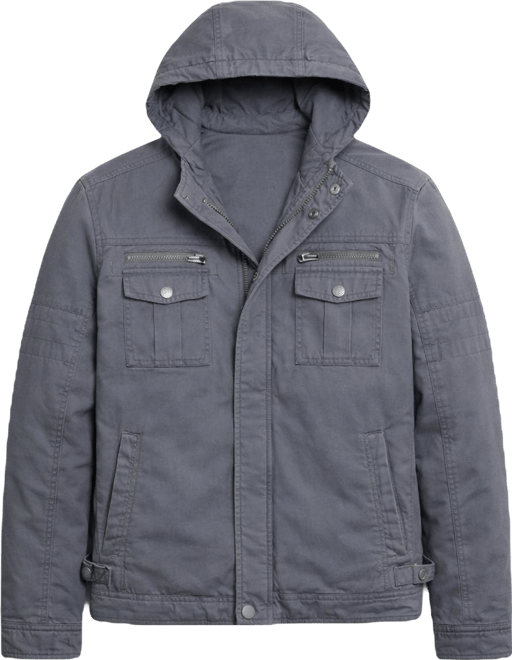 Men's Hooded Military Jacket