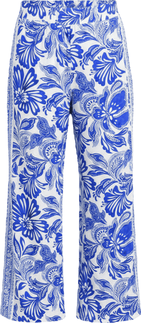 Women's Botanical Brocade Wide Leg Cover-Up Swim Pants