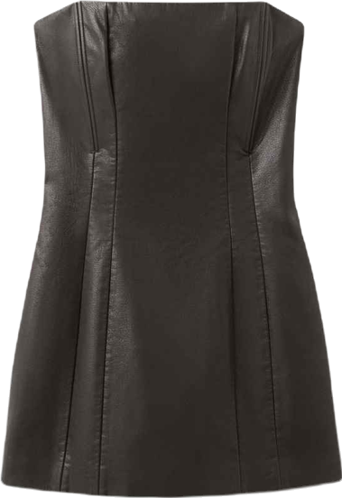 Women's Short Faux-Leather Dress