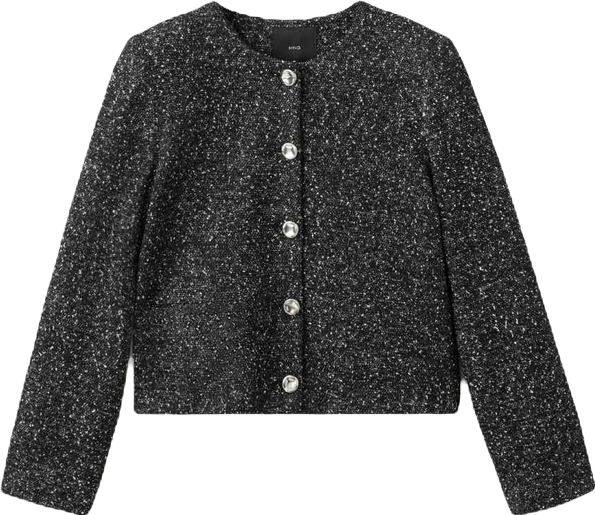 Women's Flecked Cotton-Blend Jacket