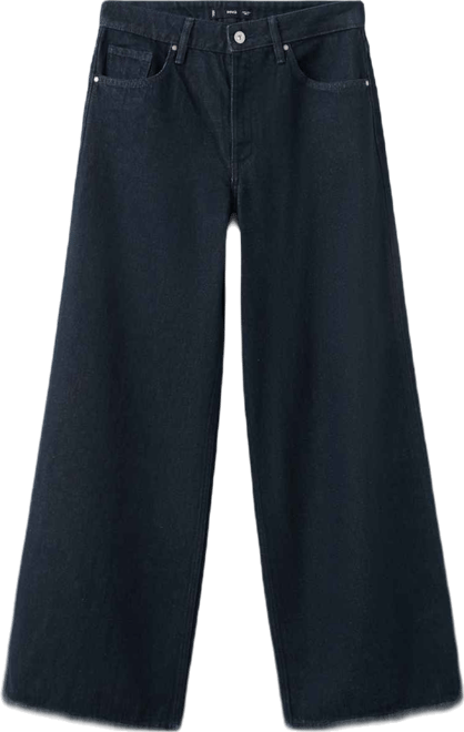 Women's High-Rise Wide Leg Rinse-Wash Jeans