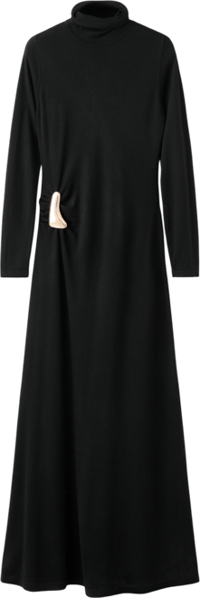 Women's Brooch Turtleneck Knitted Dress