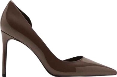 Women's Asymmetrical Patent Leather Court Shoes