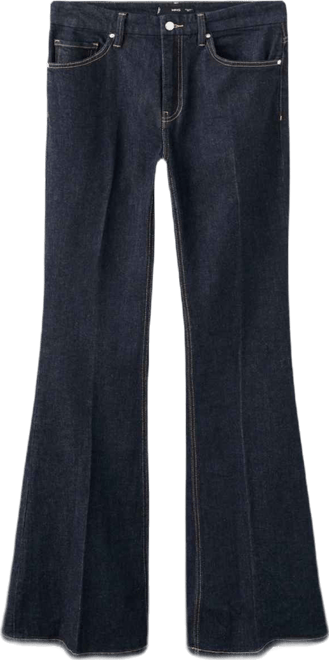 Women's Violet Flared High-Rise Jeans