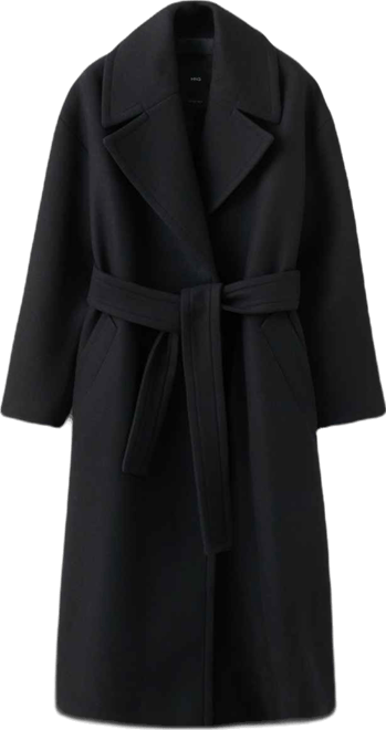 Women's Belted Manteco Wool Coat