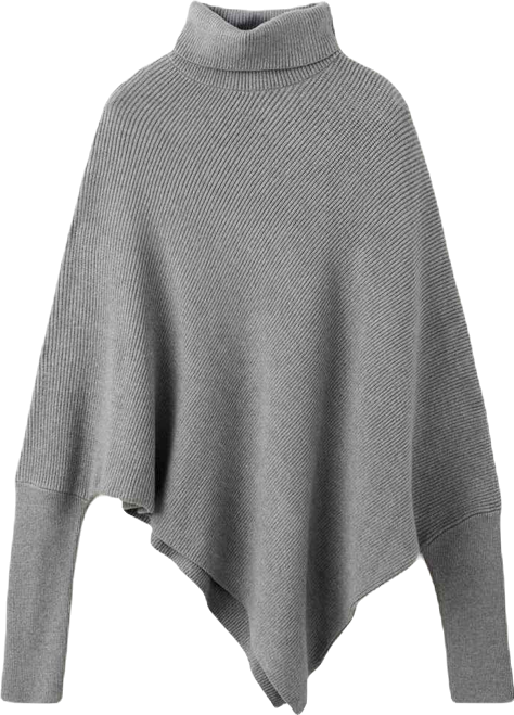 Women's Asymmetrical Roll Neck Sweater