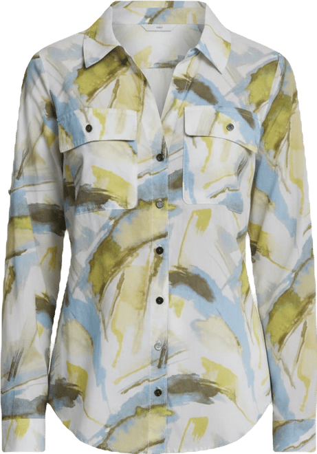 Women's Printed Long-Sleeve Shirt