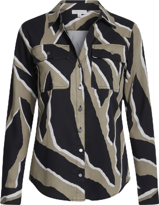 Women's Printed Long-Sleeve Shirt