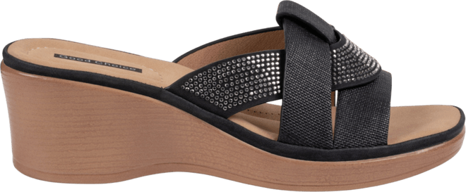 Women's Selva Embellished Round Toe Wedge Sandals