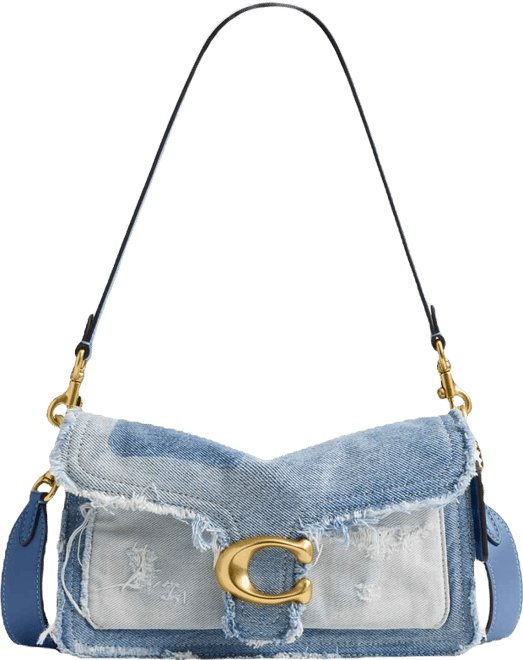 Tabby Small Denim Patchwork Shoulder Bag 26