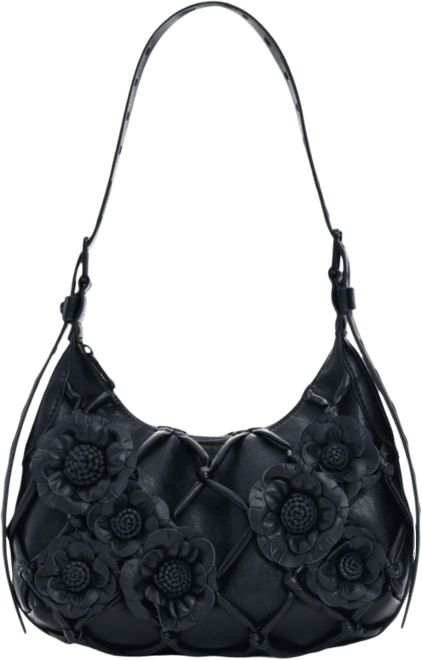 Women's Small braided floral bag