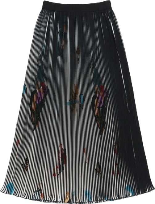 Women's Arty texture midi skirt