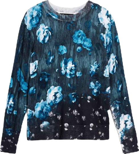 Women's Lightweight floral sweater