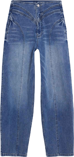 Women's Balloon jeans seams
