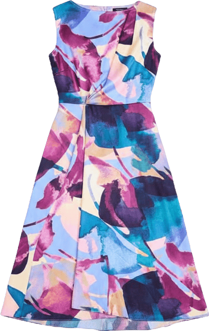 Women's Boat Neck Midi Dress