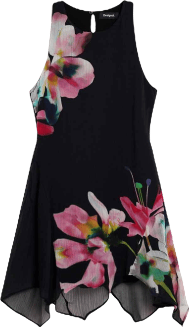 Women's Asymmetrical floral dress