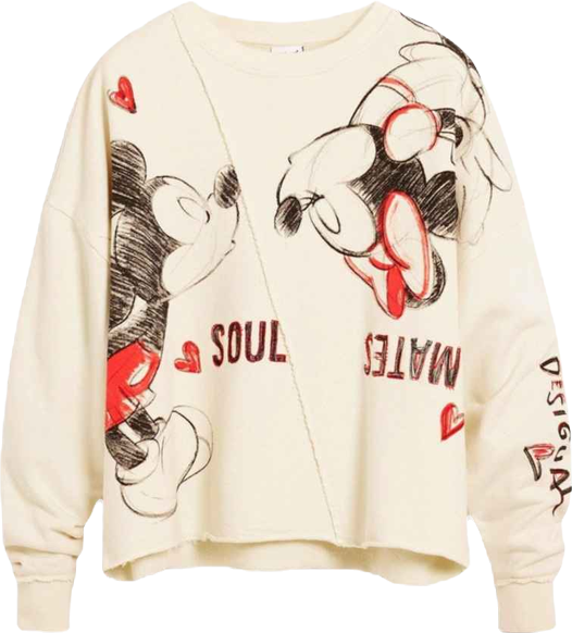 Women's Sweatshirt Mickey y Minnie Mouse
