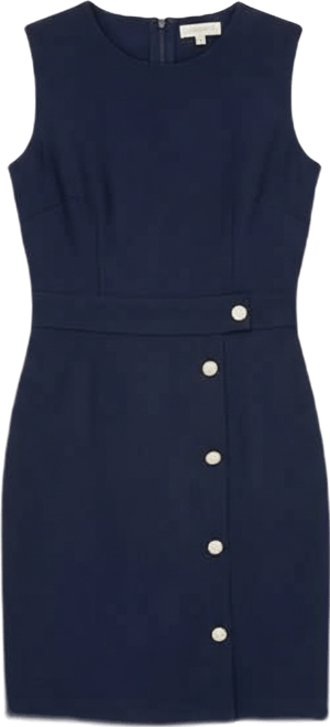 Women's Crewneck Faux Skirt Mini Dress