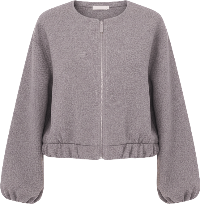 Women's Cropped Crewneck Jacket