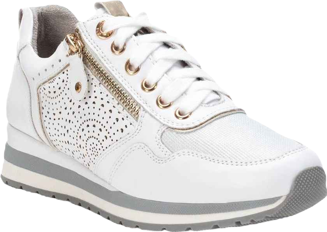 Women's Side Zipper Casual Sneakers