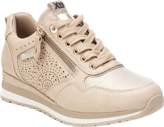 Women's Side Zipper Casual Sneakers