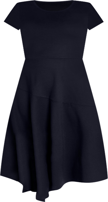Women's Plus Size Ponte Flare Dress