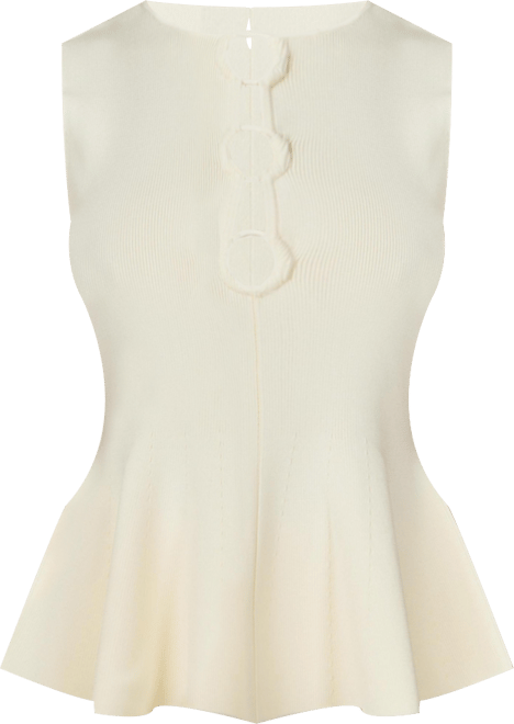 Women's Ring Detailed Flare Knit Top