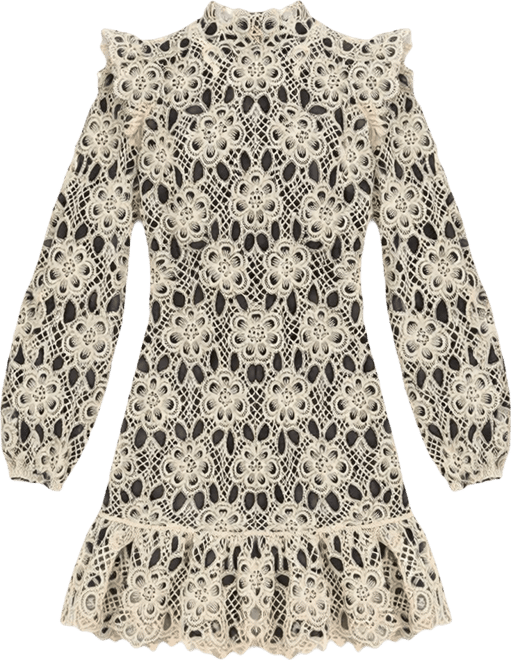 AQUA Floral Lace Mini Dress - Exclusive | Bloomingdale's Women