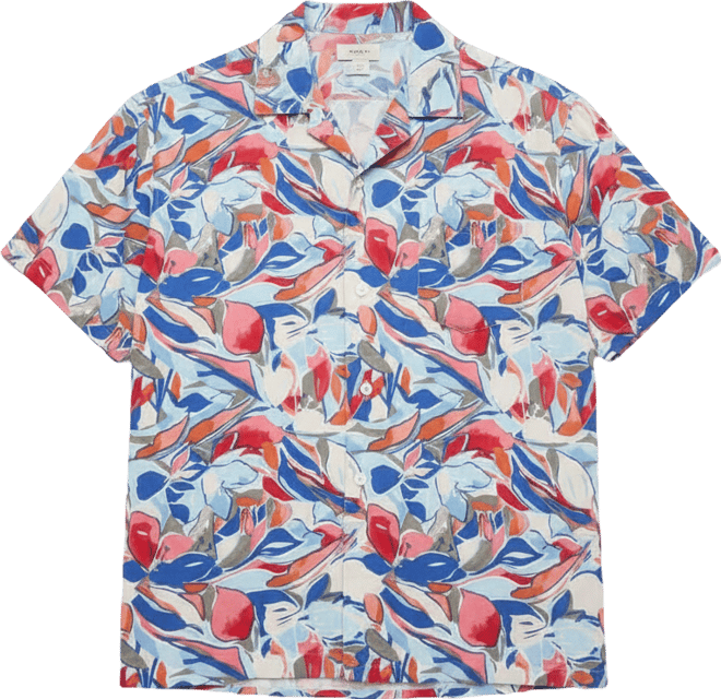 Men's Levi Printed Short-Sleeve Camp Shirt, Macy's Exclusive